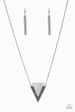 Ancient Arrow - Silver Necklace - Paparazzi Accessories