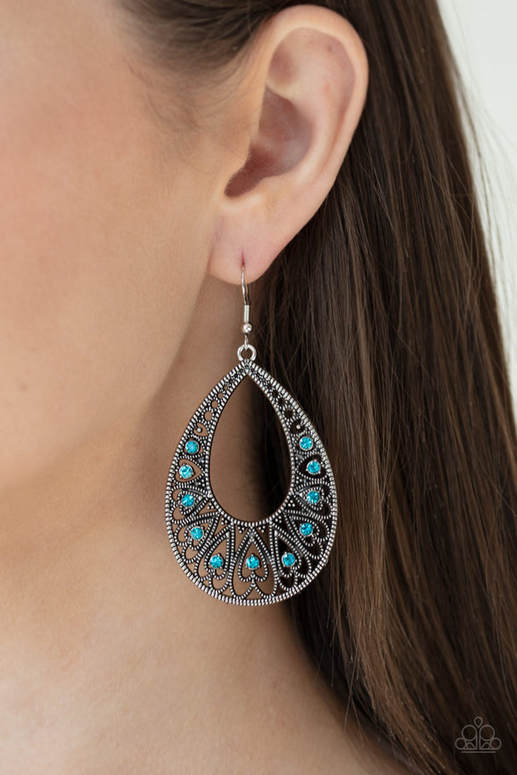Love To Be Loved - Blue Earrings - Paparazzi Accessories