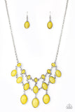 Mermaid Marmalade - Yellow Necklace - Paparazzi Accessories