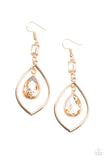 Priceless - Gold Earrings - Paparazzi Accessories