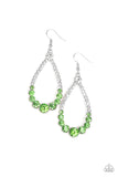 Token Twinkle - Green Earrings - Paparazzi Accessories