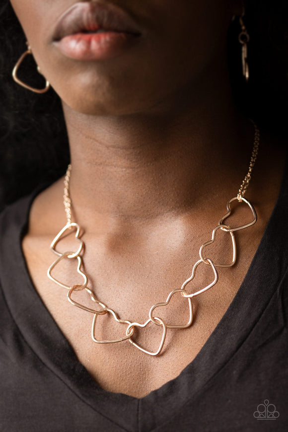 Unbreak My Heart - Rose Gold Necklace - Paparazzi Accessories