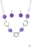 Bermuda Bliss - Purple Necklace - Paparazzi Accessories